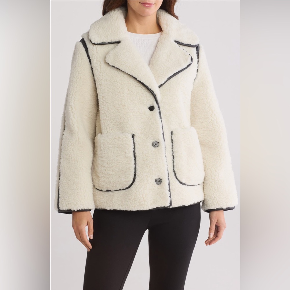 NWT ❤️ Jason Wu - White Faux Shearling Coat - MSRP $158